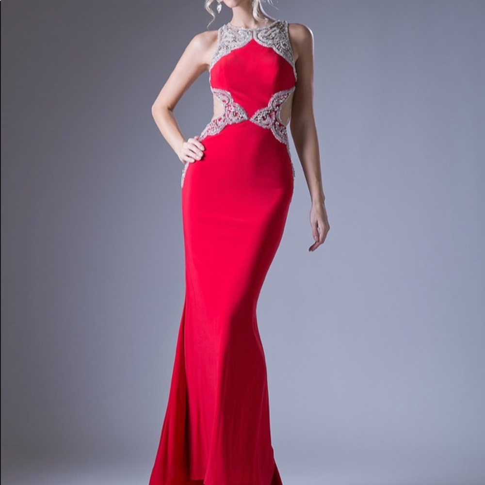 Beaded stretch Knit sheath dress